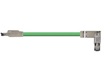 Cavi assemblati Profinet, PUR, connettore A: Siemens RJ45 metallo, connettore B: Siemens RJ45 metallo angolato