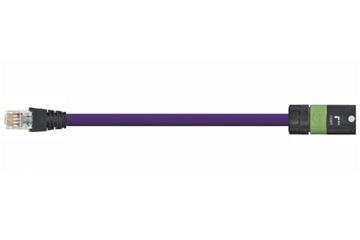 Cavi assemblati CAT5e, PVC resistente agli oli, connettore A: Hirose RJ45, connettore B: connettore Intercontec 615