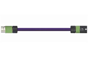 Cavi assemblati CAT5e, PVC resistente agli oli, connettore A: accoppiamento Intercontec 615, connettore B: connettore Intercontec 615