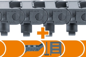 Komplett-Set B15i für CNC-Fräsmaschinen | Innenhöhe: 17 mm | Verfahrweg: 300 - 2000 mm