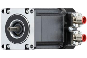 drylin® E speciale motore passo-passo con connettore, encoder e paraspruzzi, NEMA 23