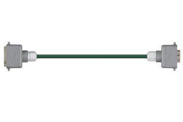 Alloggiamento per connettore Han 6B (perno) - alloggiamento per connettore Han 6B (attacco), leva di serraggio singolo su entrambi i lati, dritto, PVC 6,8 x d