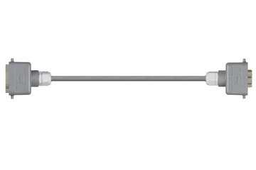 Alloggiamento per connettore Han 6B (perno) - alloggiamento per connettore Han 6B (attacco), leva di serraggio singolo su entrambi i lati, dritto, PUR_6.8 x d