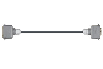 Alloggiamento per connettore Han 6B (perno) - alloggiamento per connettore Han 6B (attacco), leva di serraggio singolo su entrambi i lati, dritto, TPE, non propagante le fiamme