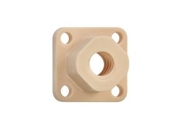 drylin® dado madrevite flangiato stampato a iniezione, filettatura: tagliata, JFLM