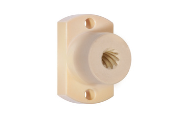 Ecrou à collerette à méplat pour vis dryspin®, filet hélicoïdal, JFRM