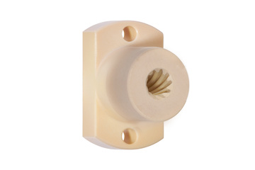 Ecrou à collerette à méplat pour vis dryspin®, filet hélicoïdal, JFLM