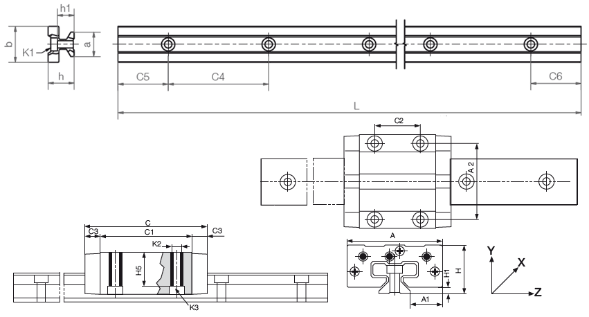 drylin T System Automatik Zeichnung