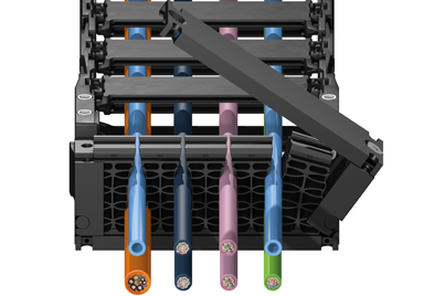 CFU honeycomb strain relief
