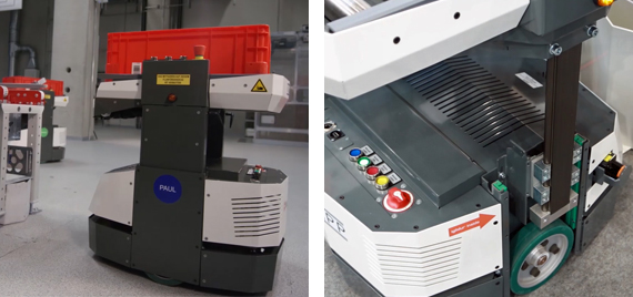 DTS di Knapp con assi con cinghia dentata drylin® ZLW sulla piattaforma di sollevamento