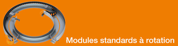 Chaîne porte-câbles à double rayon de courbure standard