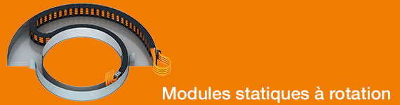 Chaîne porte-câbles à double rayon de courbure statique