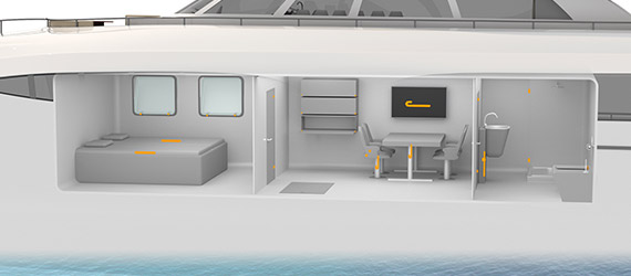 igus-Lösungen für Innenausstattung