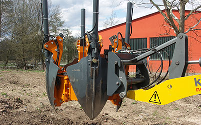 Applicazione trapiantatrice per zolle