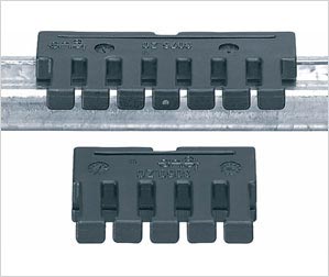 Snap-on tiewrap plate for the C-profile