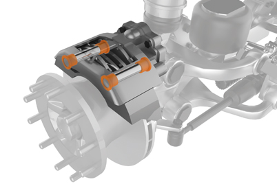 Frein de camion équipé de paliers lisses iglidur®