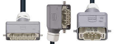 Set di connettori HARTING con inserti maschio HAN B, HAN 6B, HAN 10B, HAN 16B HAN 24B