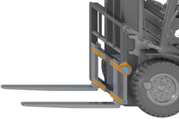 Barra semilavorata iglidur® nei denti della forca