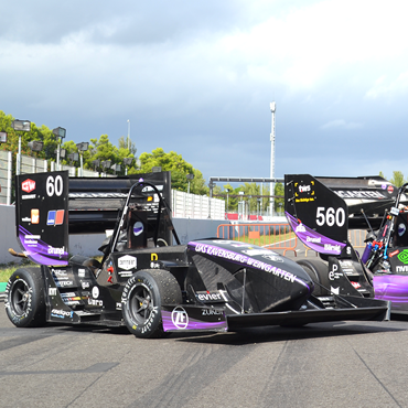 Pignon imprimé dans un bolide de course