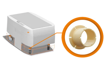 Cuscinetti a strisciamento negli AGV