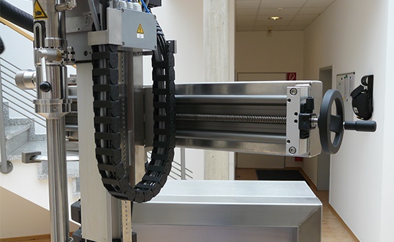 Il pomello consente un facile riempimento