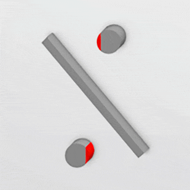 Doppio fermo finale rettangolare