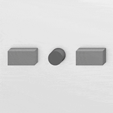 Doppio fermo finale rettangolare