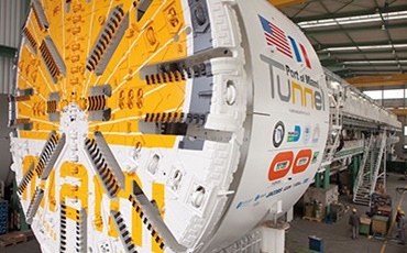 Piattaforma di perforazione di tunnel