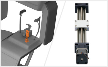 drylin SLW in Höhenverstellung Kinnauflage