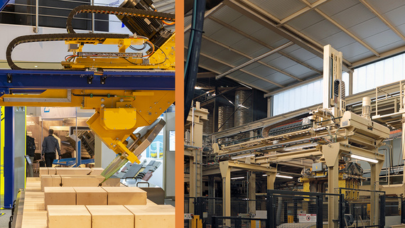 Masa wet sawing line with energy chains