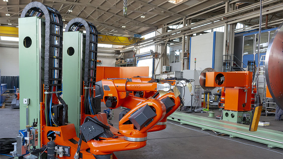 Chaînes porte-câbles dans un équipement de soudage