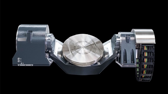 Table rotative basculante