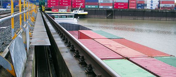 Rollen e-kette in Krananlagen