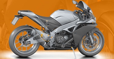 motion plastics nella motocicletta