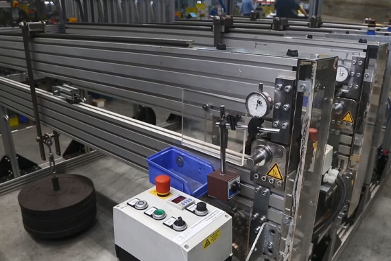 Test zur Schwerlast Rotation