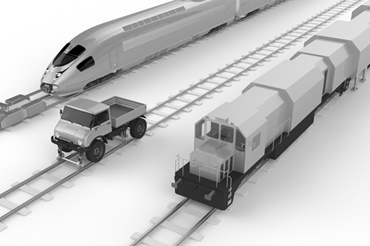 Macchine per la costruzione di ferrovie con componenti igus