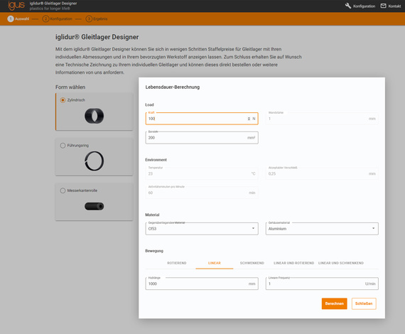 Strumento online igus