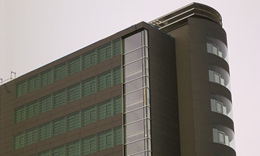 Lamelle regolabili di una facciata