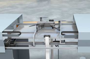 Drone in a box mit igus Produkten