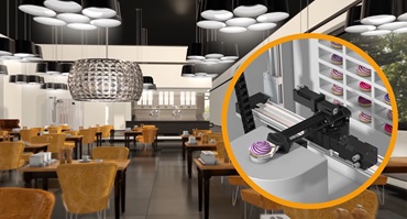 Portale drylin usato per servire torte e pasticcini