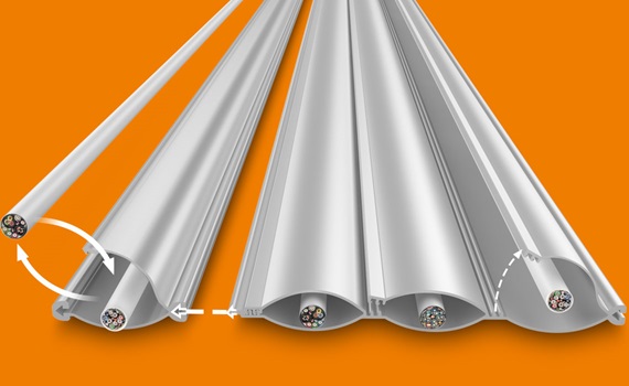 Chaîne porte-câbles ultra plate e-skin® flat