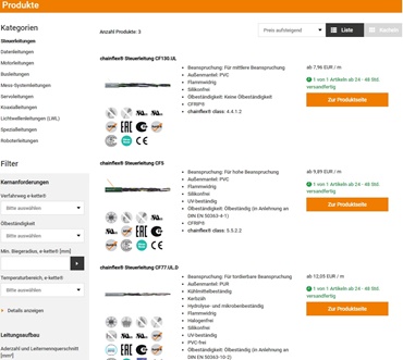 chainflex Shop®: Die richtige Leitung für meine Anwendung finden