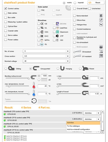 Ricerca prodotti chainflex®