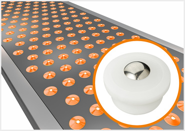 Piano con sfere portanti