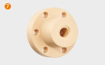 drylin Trapezgewindemutter mit Flansch