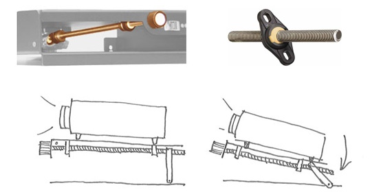 Regolazione dell'inclinazione del proiettore
