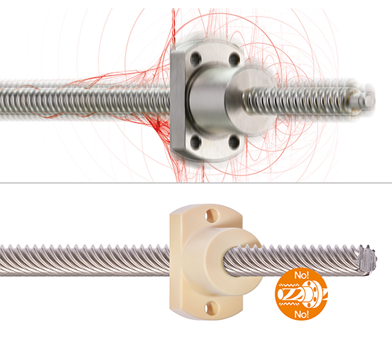 Funzionamento silenzioso con smorzamento delle vibrazioni