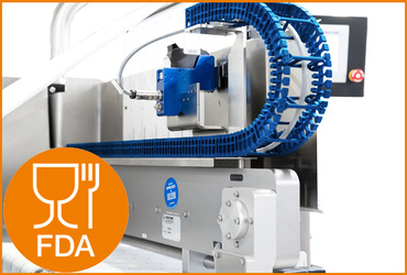 Catena portacavi conforme alle normative FDA