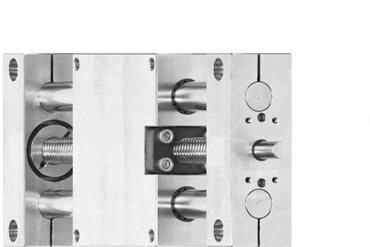 Table linéaire en inox à entraînement à vis