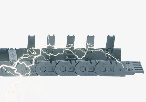 Chaîne porte-câbles à composants ESD